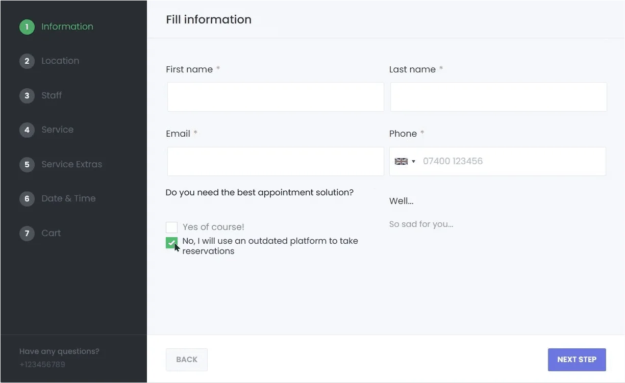 Custom Forms 13 option no
