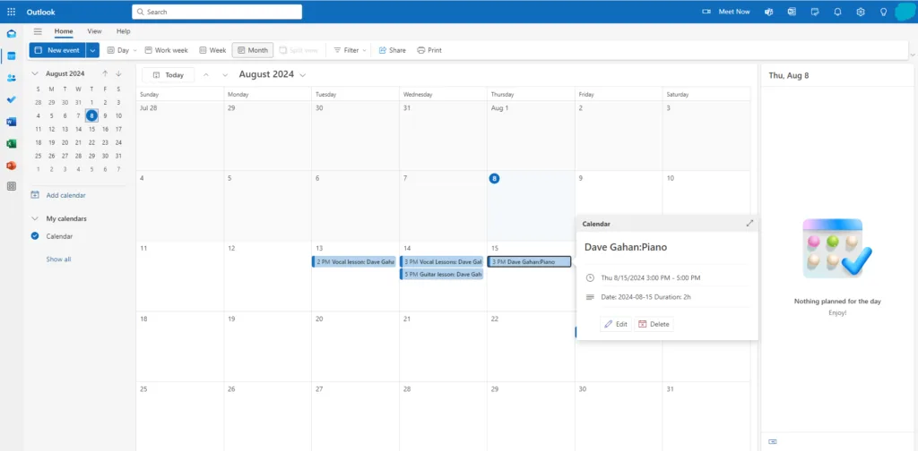 Microsoft Outlook Calendar Sync 3 2