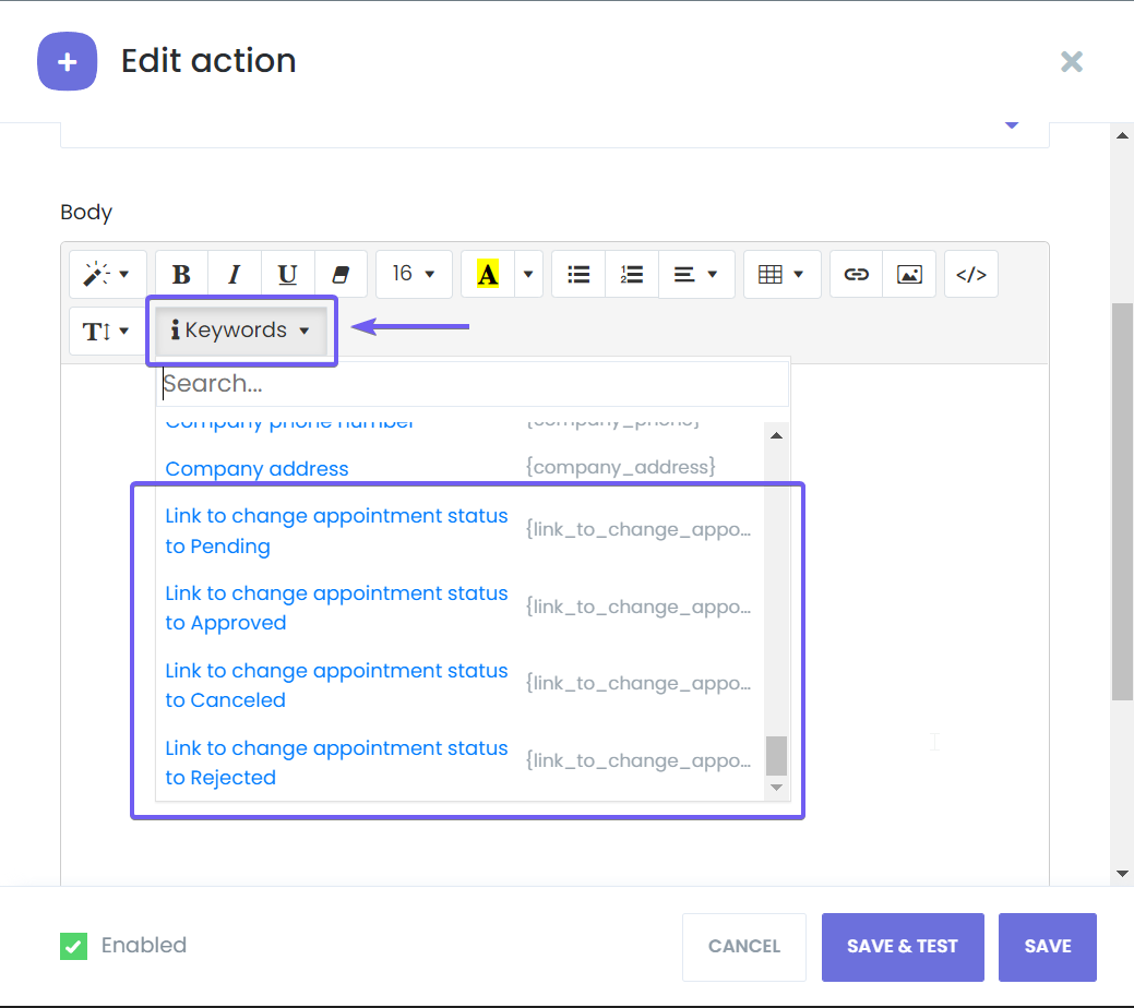 Workflow Configuration