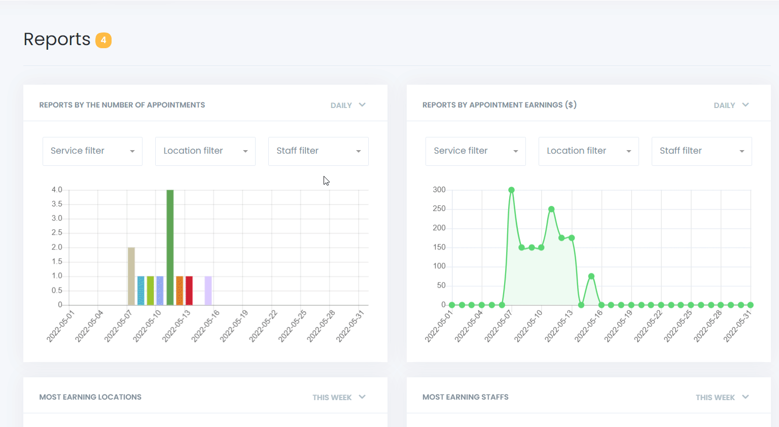 Detailed Reports Filter