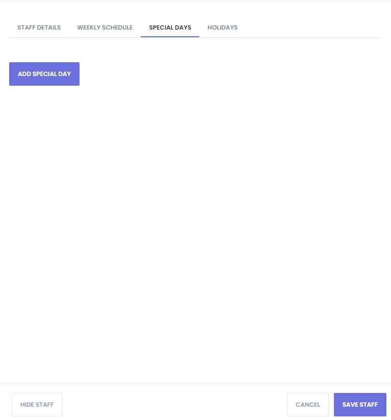 Besonderen Tag hinzufügen
