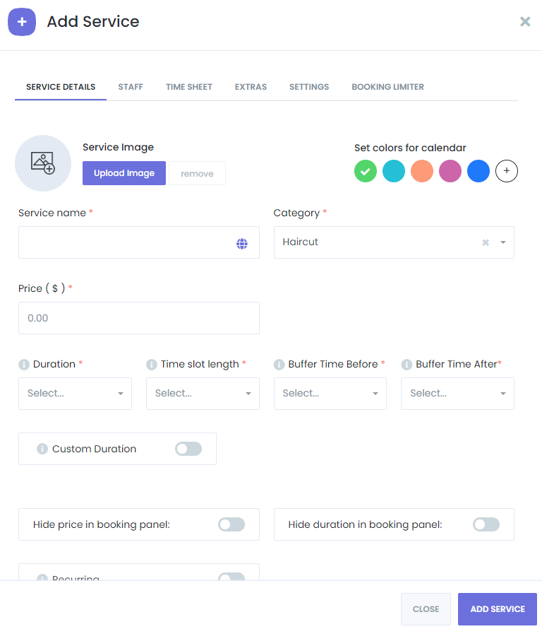 Bildschirm Dienstleistung Hinzufügen
