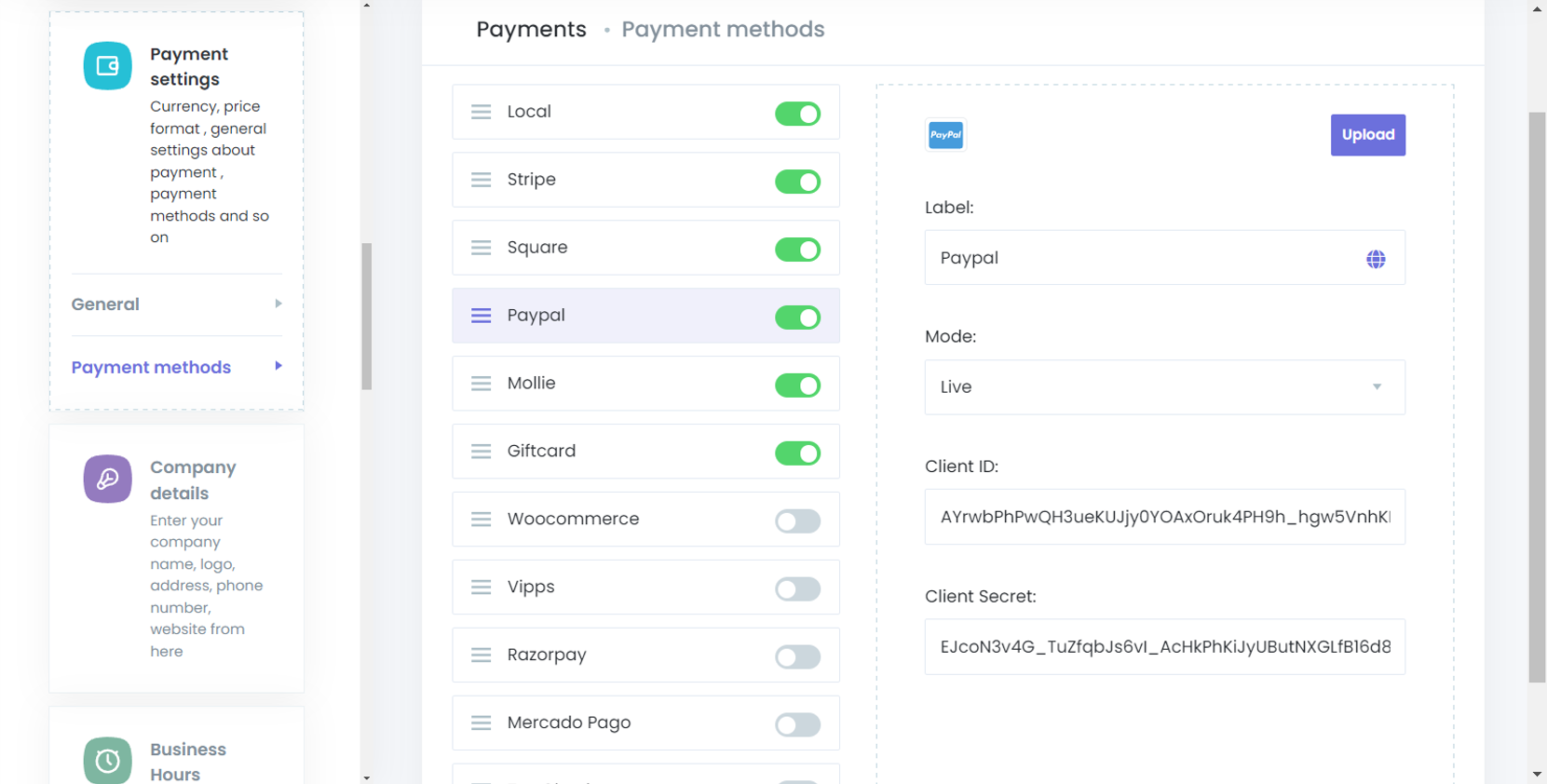 Richtigen Modus einstellen