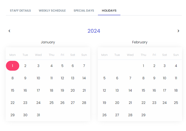 Vacaciones Seleccionadas