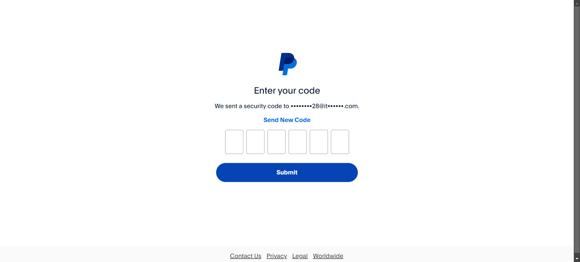 Entrer le Code de Confirmation