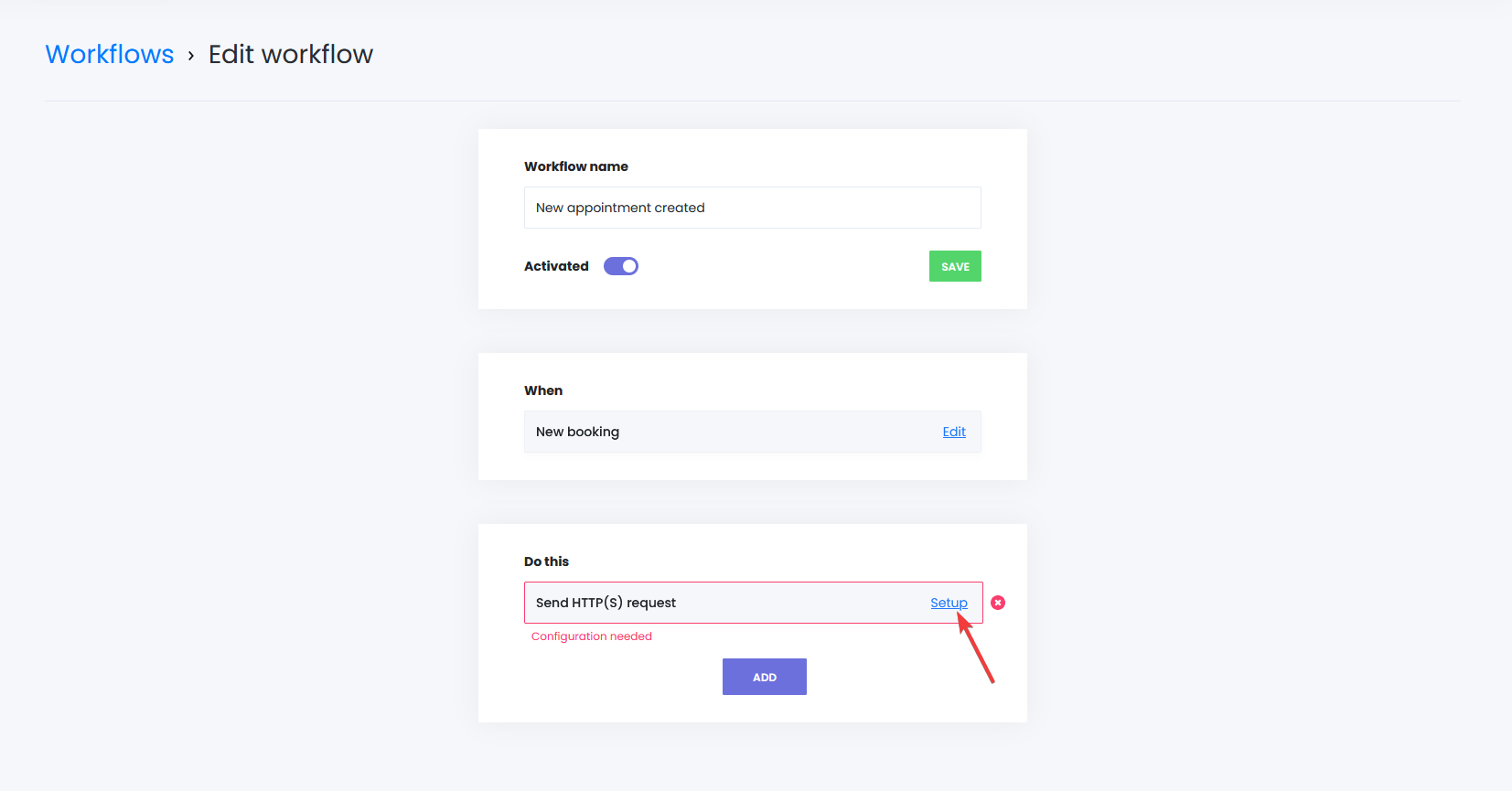 Configurer la requête HTTP