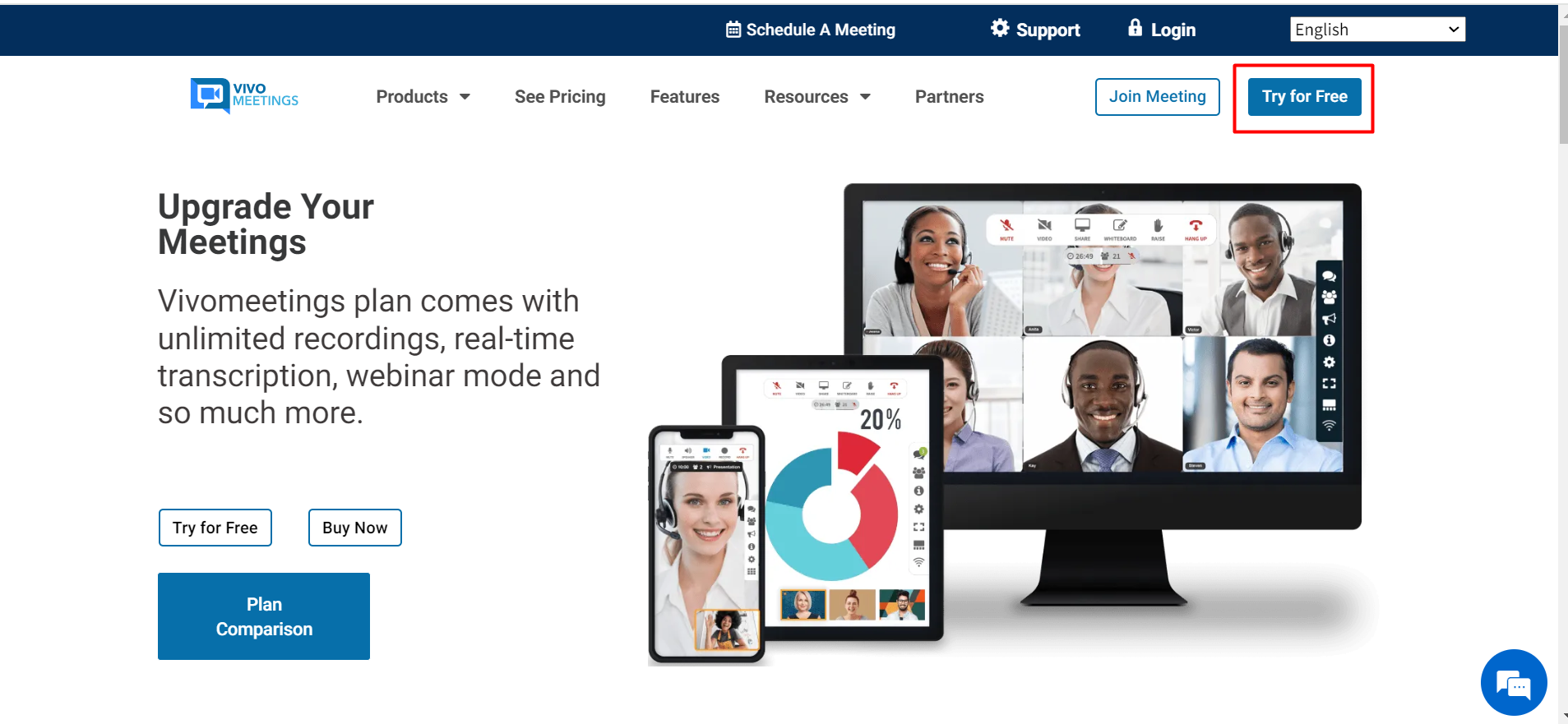 Crea Account VivoMeetings