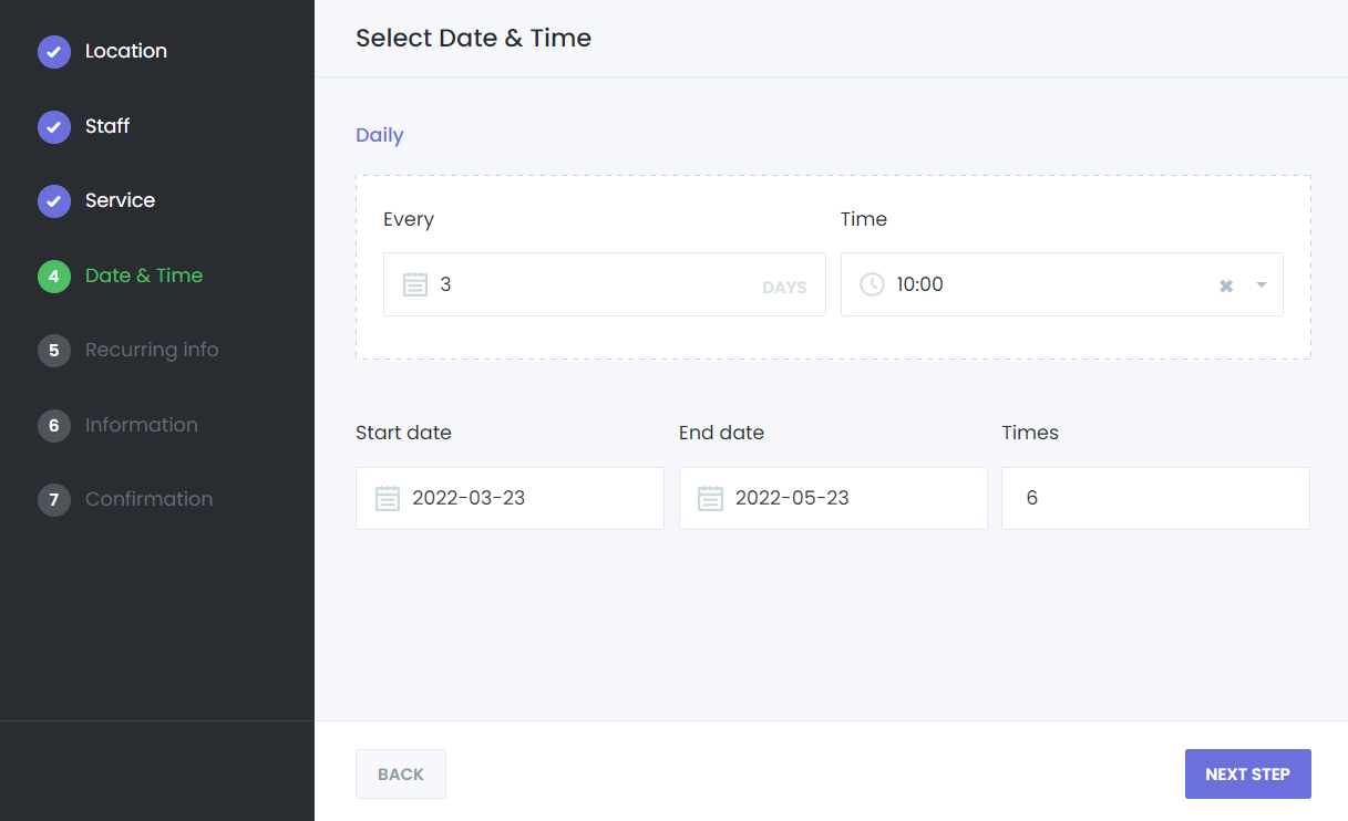 Dagelijkse Terugkerende Afspraken